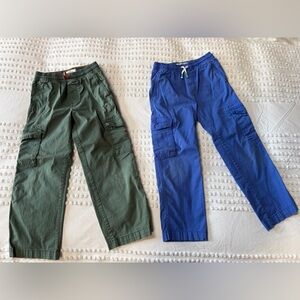 Boden Kids Cargo Pants in Green and Blue